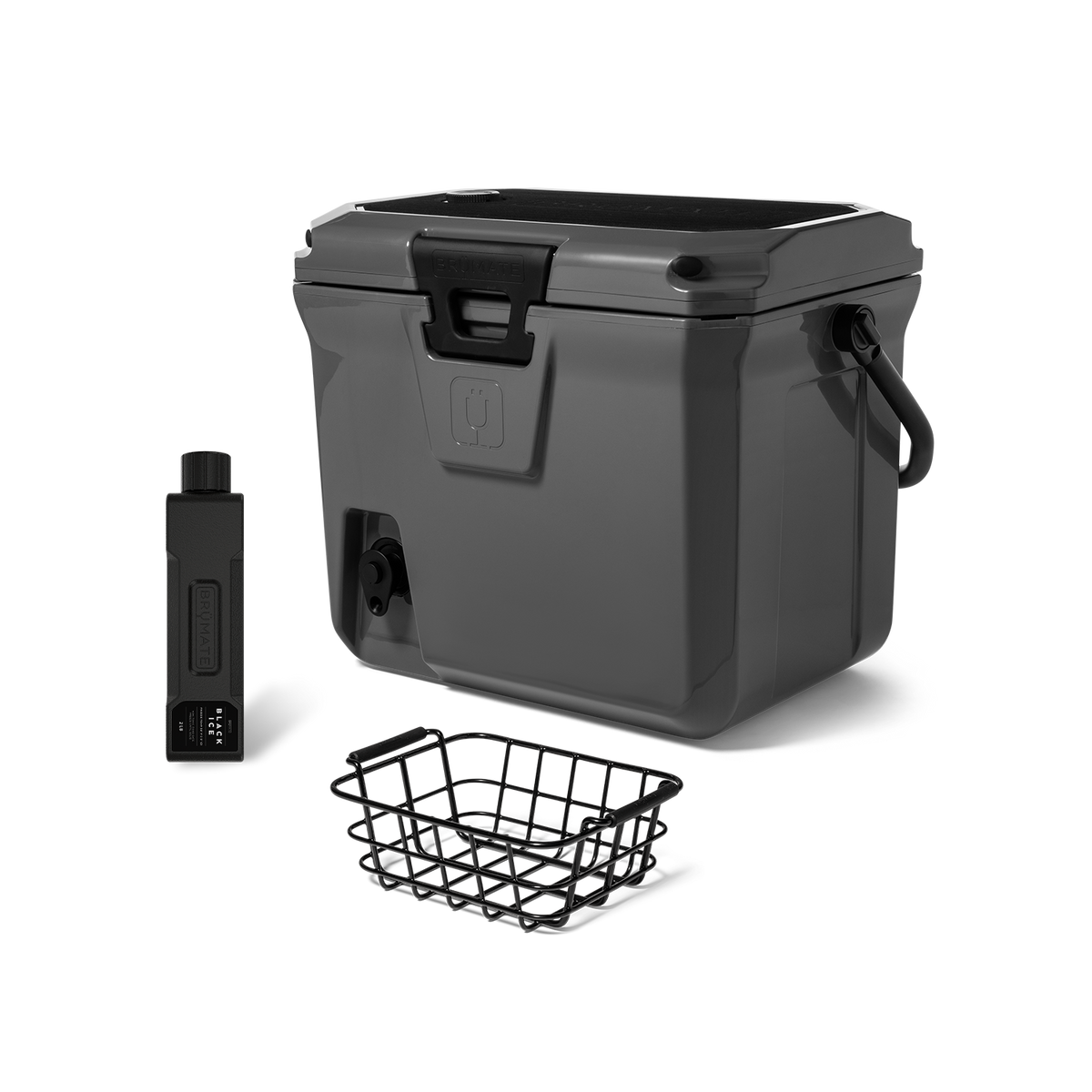 Brutank 20 quart grab go cooler bundle charcoal - US 3009