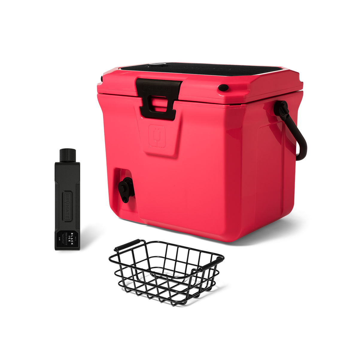 Brutank 20 quart grab go cooler bundle neon pink - US 3288