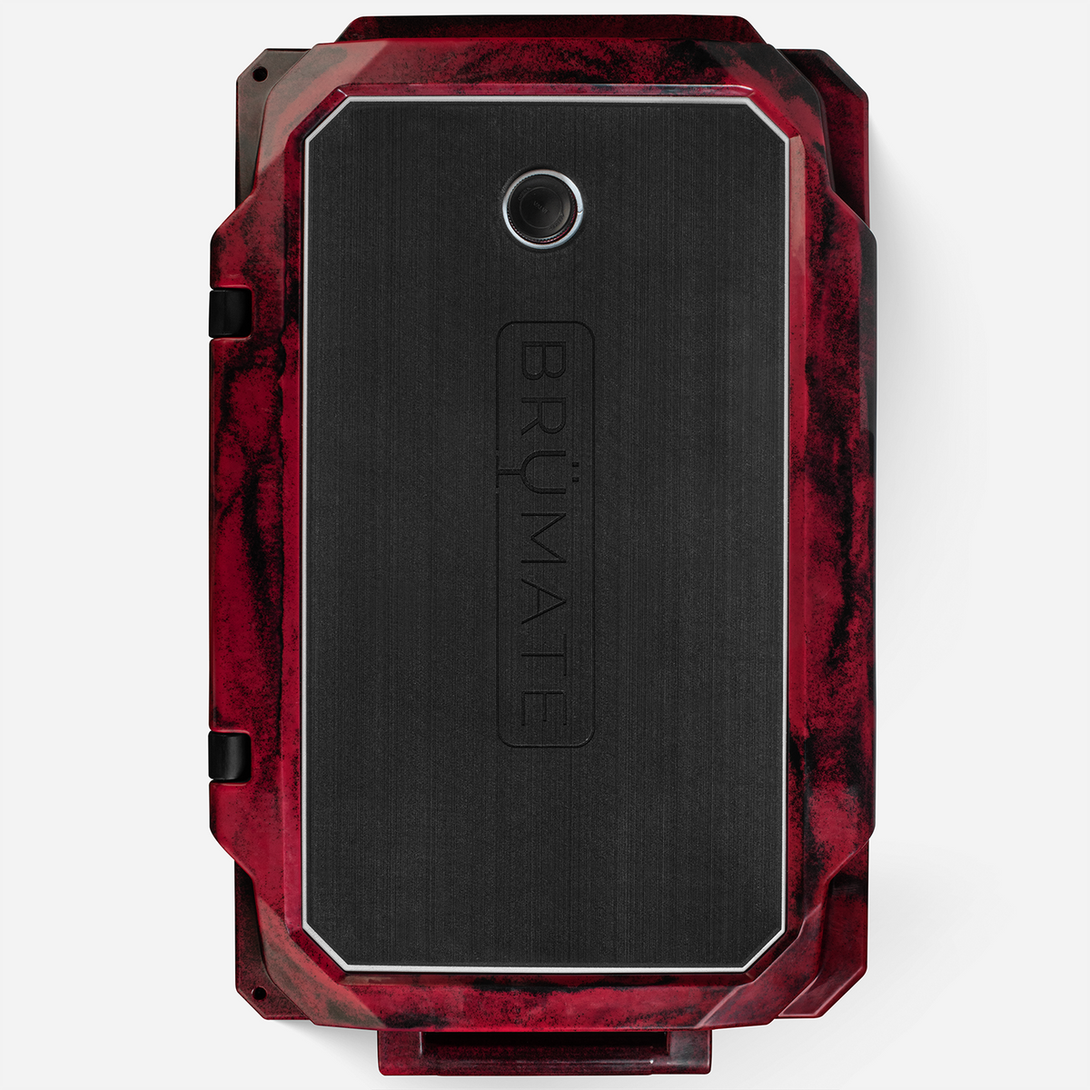 Brutank 55 quart rolling cooler red black swirl - US 2116