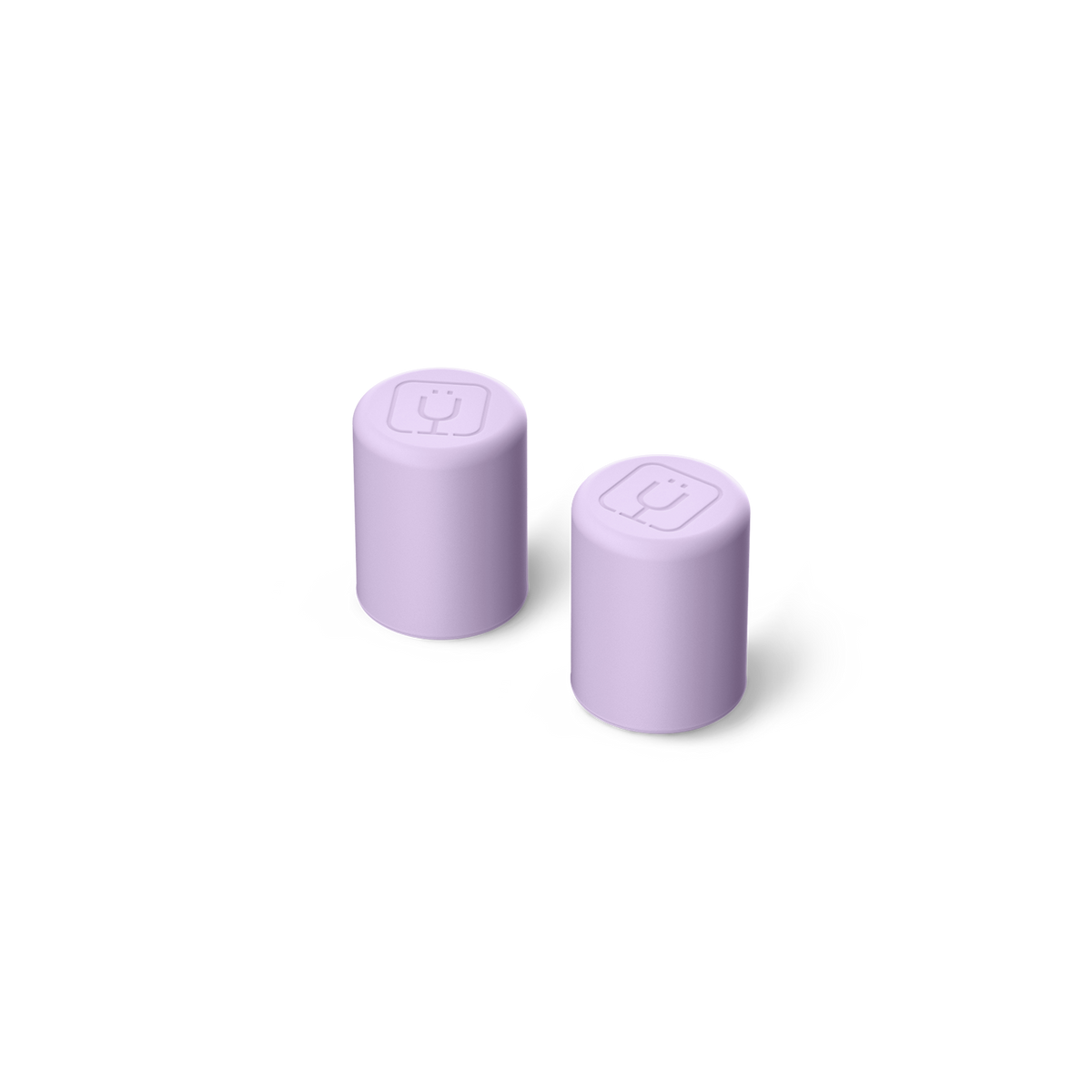 Magnetic straw cover lavender - US 6974