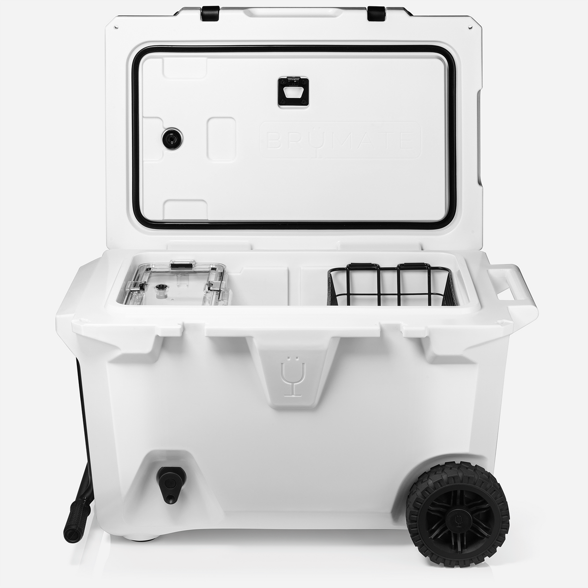 Brutank 55 quart rolling cooler white - US 2865
